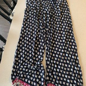 Navy flowy pants